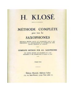 H.Klose Méthode complète pour tous les Saxophones Bd. 1